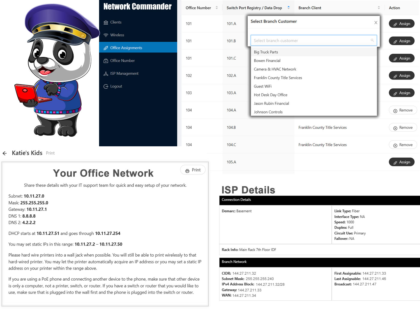Network Commander Management Portal